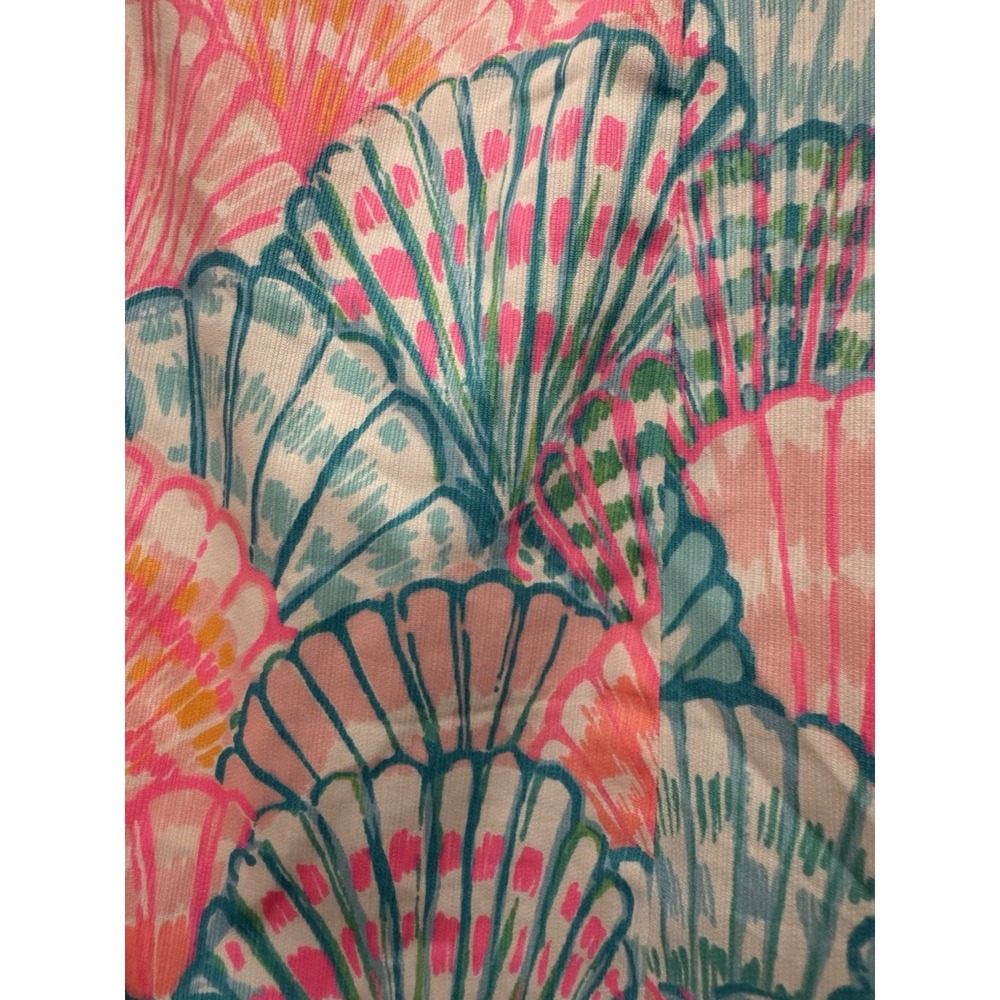 Lilly Pulitzer Simone Shift Dress Sleeveless Sz 8 Bright Seashell Cotton - Picture 5 of 11